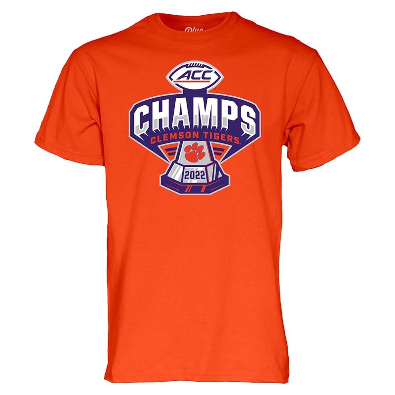 Clemson 2022 ACC Champs Trophy Short Sleeve T-Shirt