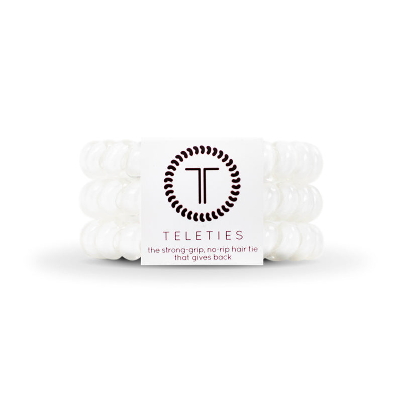 Coconut White Large Hair Tie 3 Pack