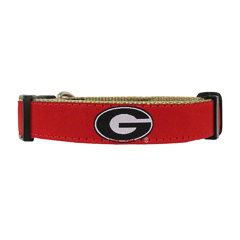 UGA Ribbon Dog Collar - Main Image