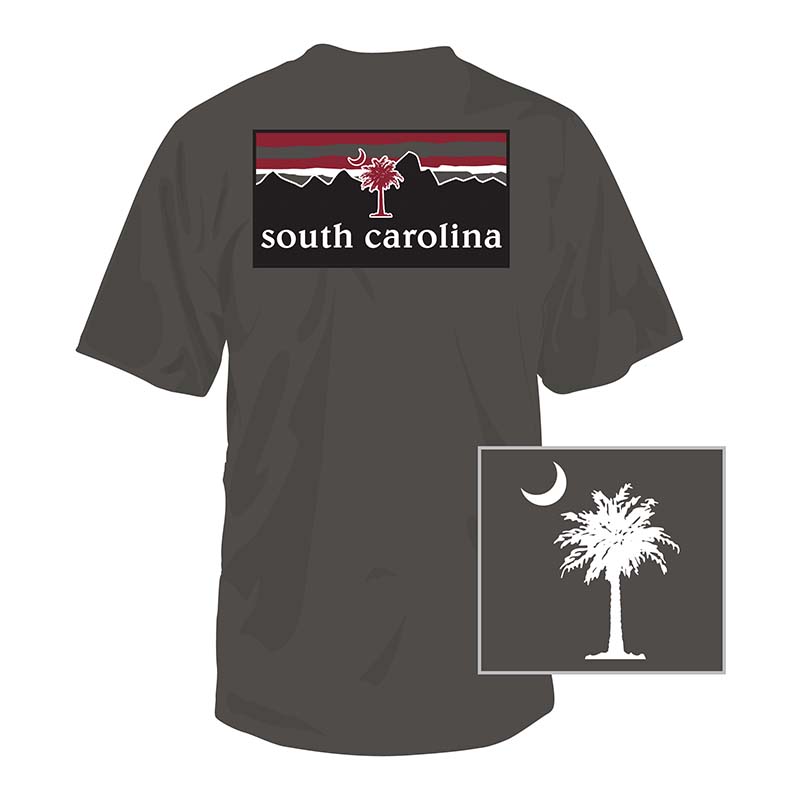 USC Mountains Short Sleeve T-Shirt in Grey