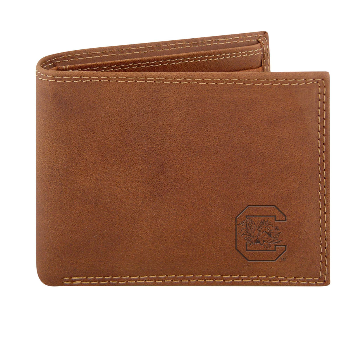 USC Embossed Leather Bifold
