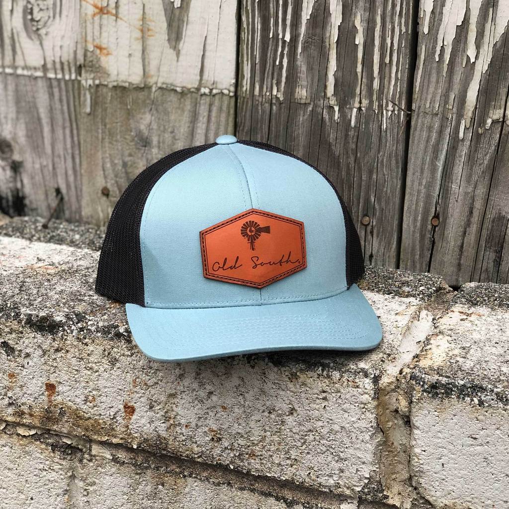 Old South Signature Leather Trucker Hat